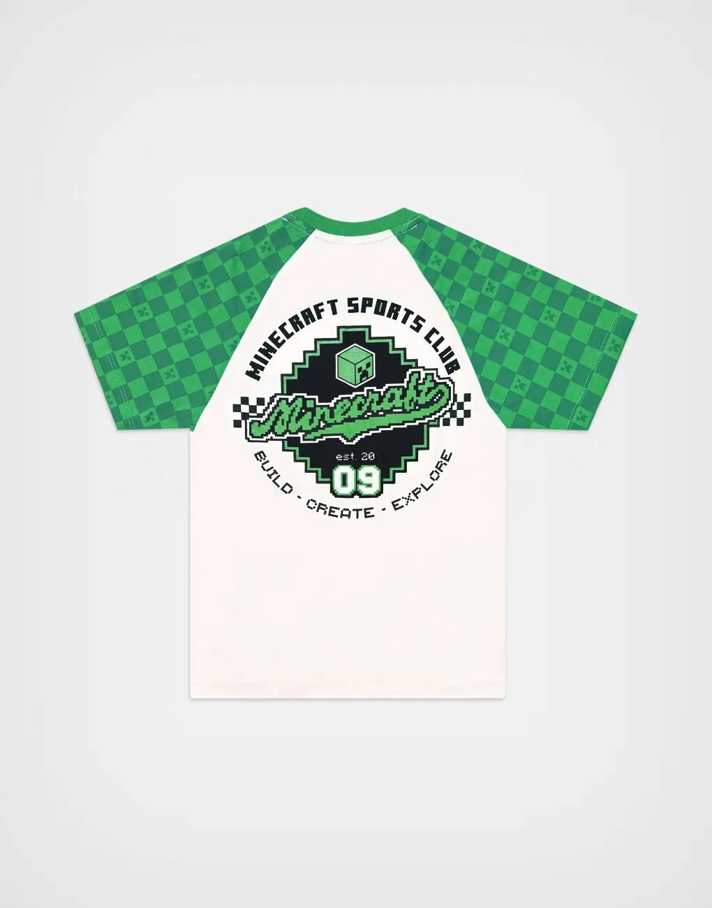 Polo Manga Corta Minecraft Sports Club Para Niños