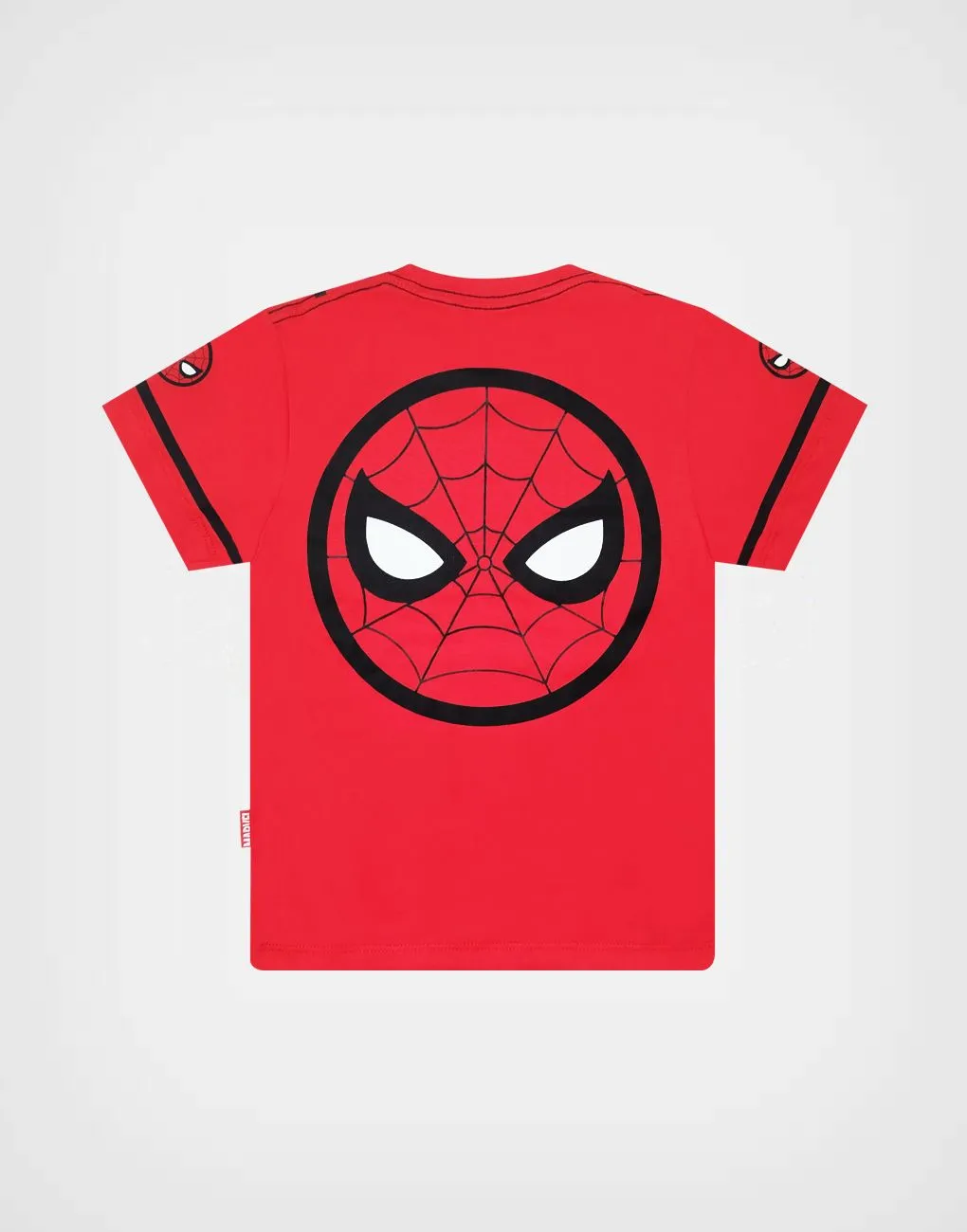 Polo Manga Corta Spider Man Baseball Color Rojo Para Niños