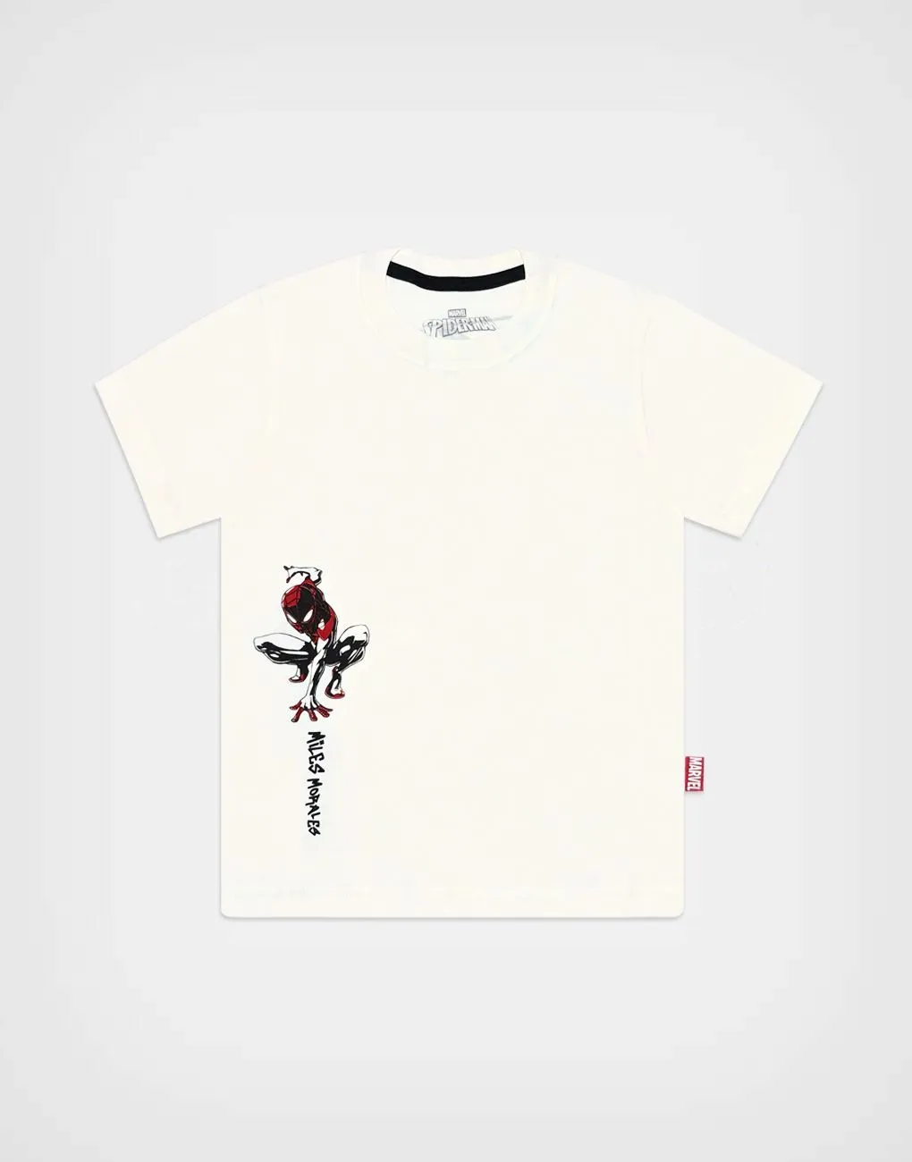 Polo Manga Corta Spider Man Miles Morales Para Niños