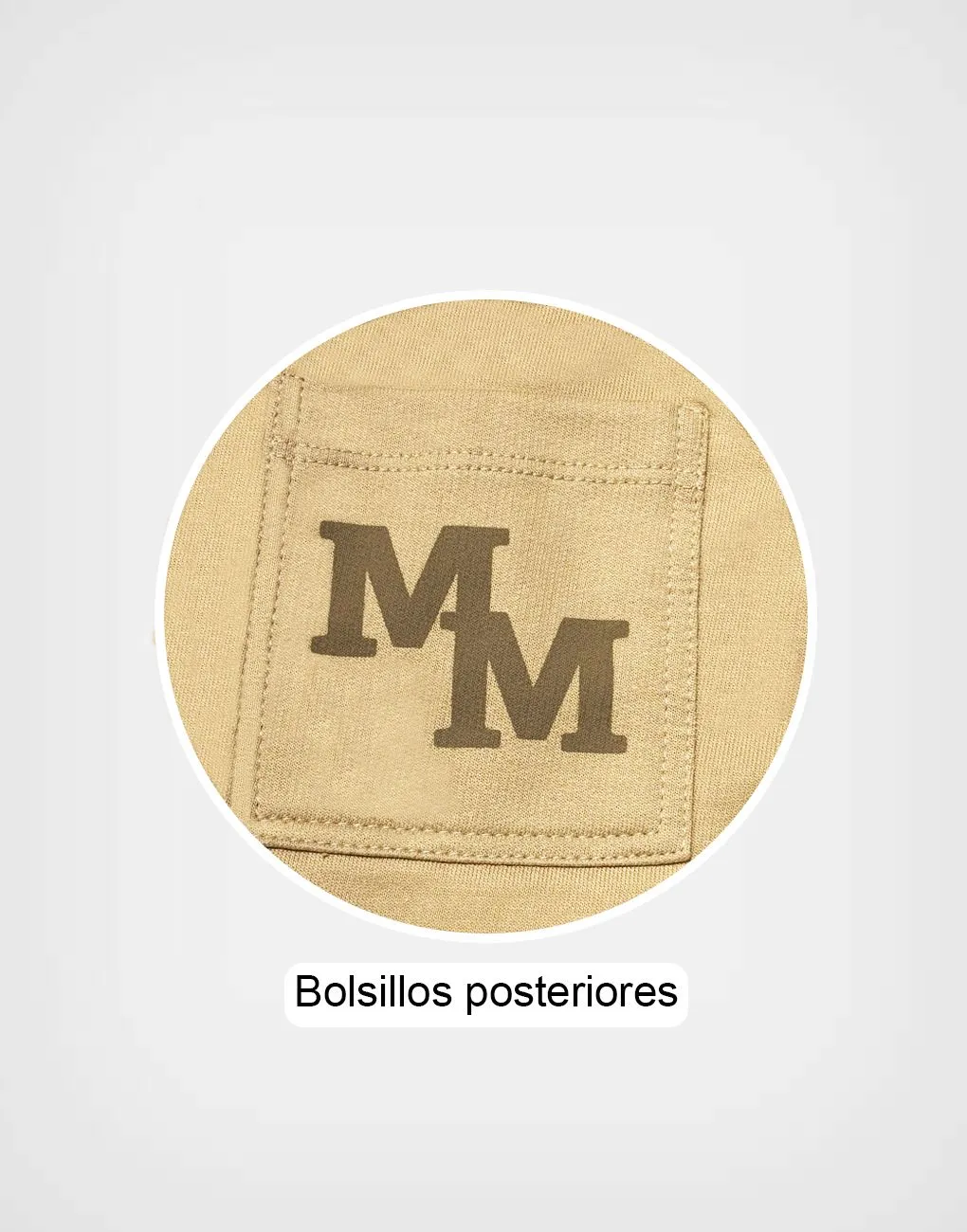 Bermuda Beige Mickey Mouse Para Niños