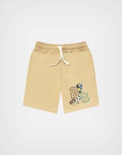 Bermuda Beige Mickey Mouse Para Niños