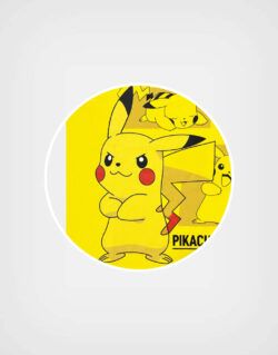 Polo Manga Corta Pikachu Color Amarillo Para Niños