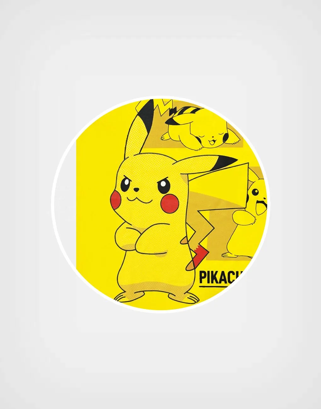 Polo Manga Corta Pikachu Color Amarillo Para Niños