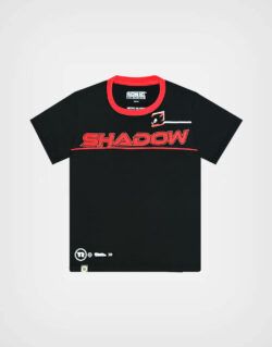 Polo Manga Corta Shadow Sonic Color Negro Para Niños