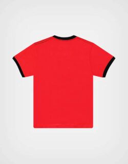Polo Manga Corta Super Mario Bros Color Rojo Para Niños