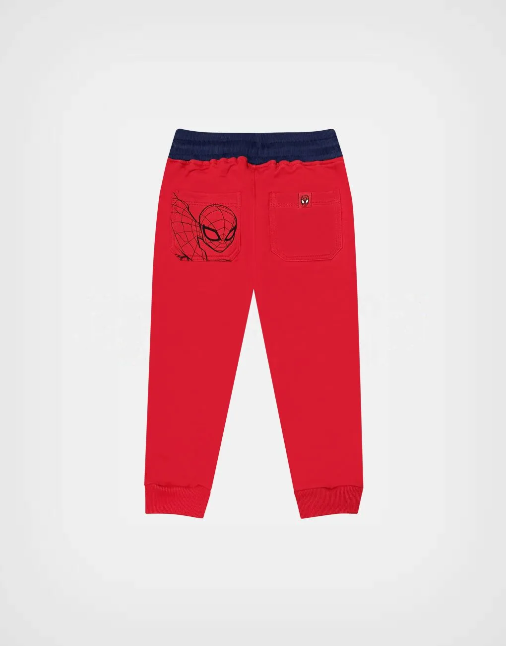 Pantalón Jogger Spider Man Color Azul + Rojo Para Niños