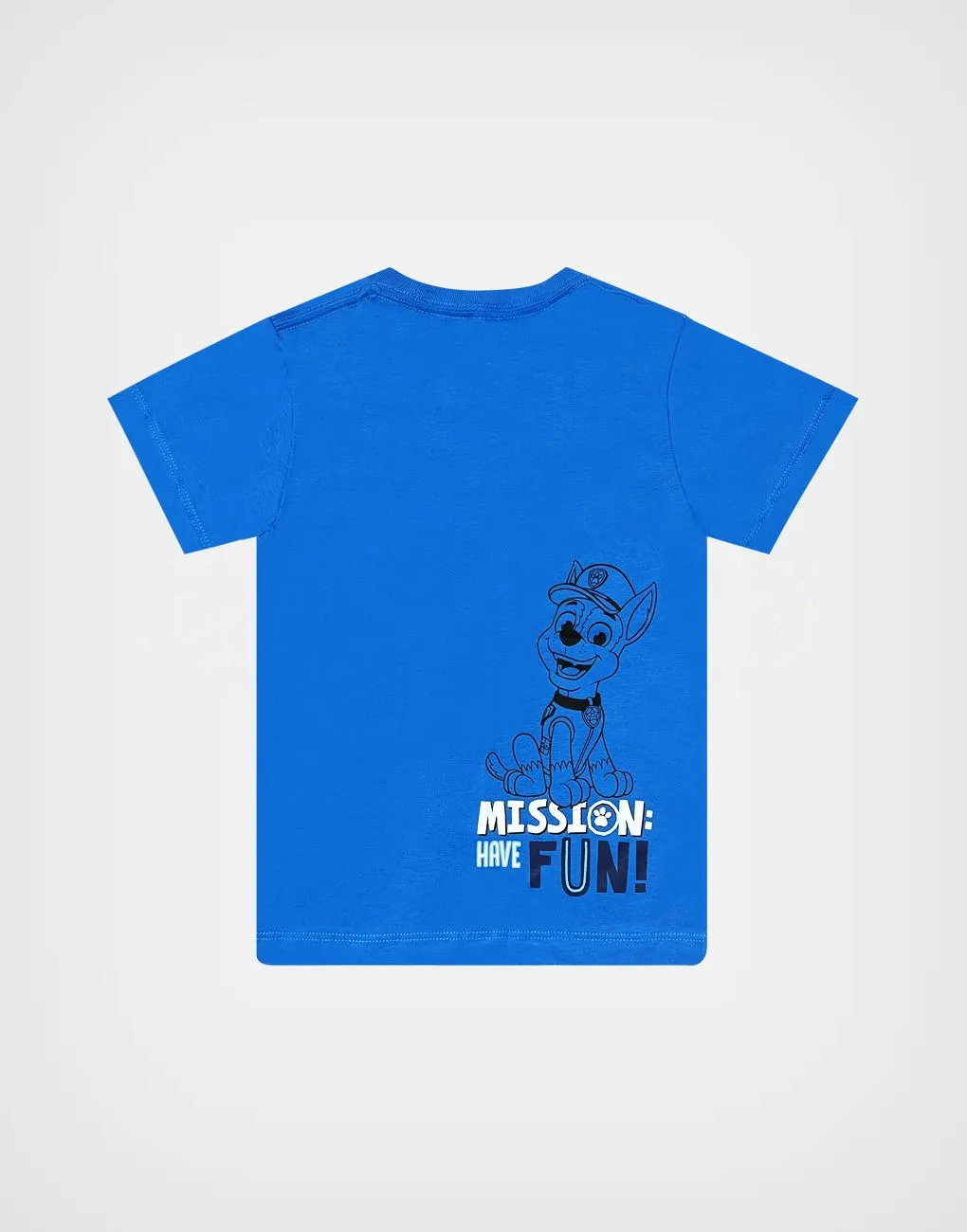 Polo Manga Corta Paw Patrol Chase Color Azul Para Niños