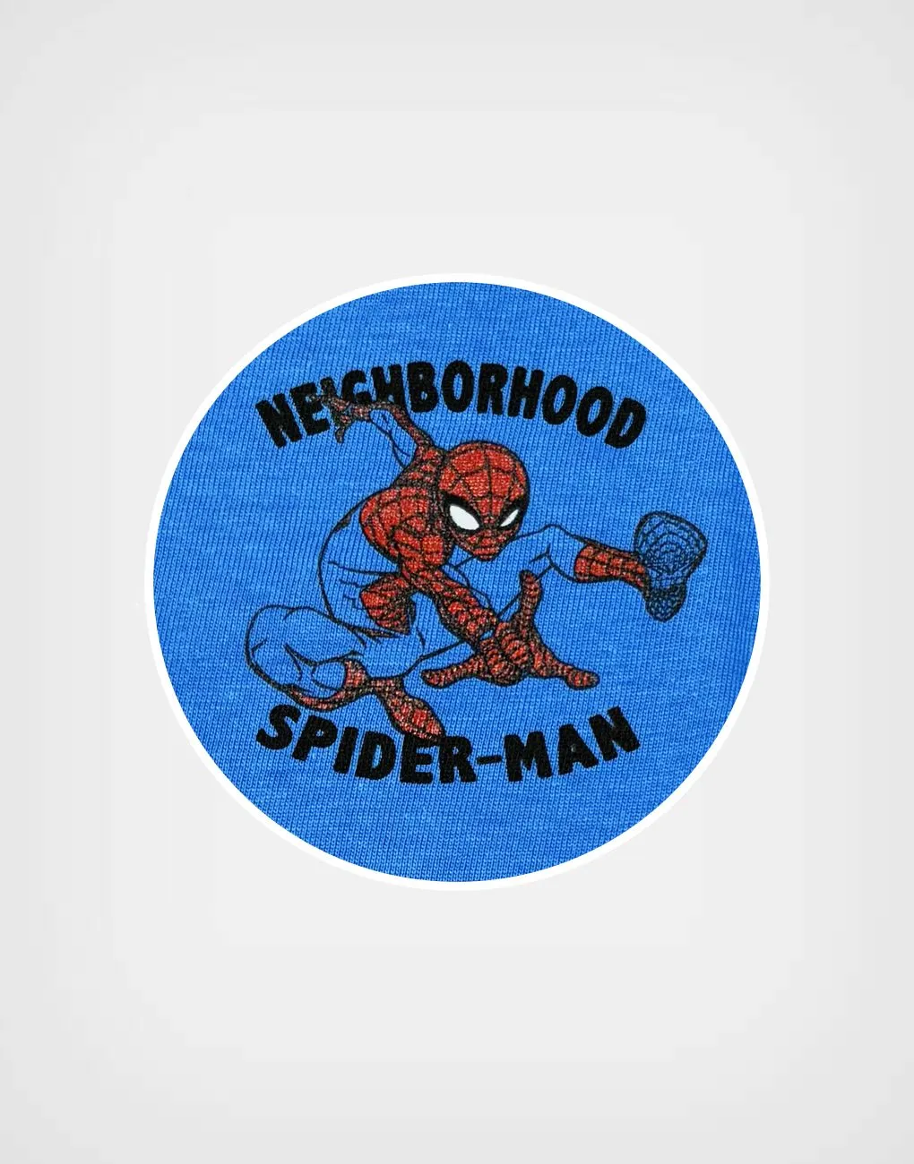 Polo Manga Corta Spider Man Neighborhood Color Azul Para Niños