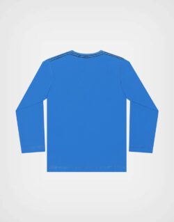 Polo Manga Larga Baby Yoda Star Wars Color Azul Para Niños