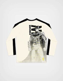 Polo Manga Larga Batman Color Marfil Para Niños
