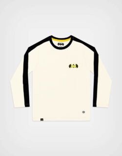 Polo Manga Larga Batman Color Marfil Para Niños