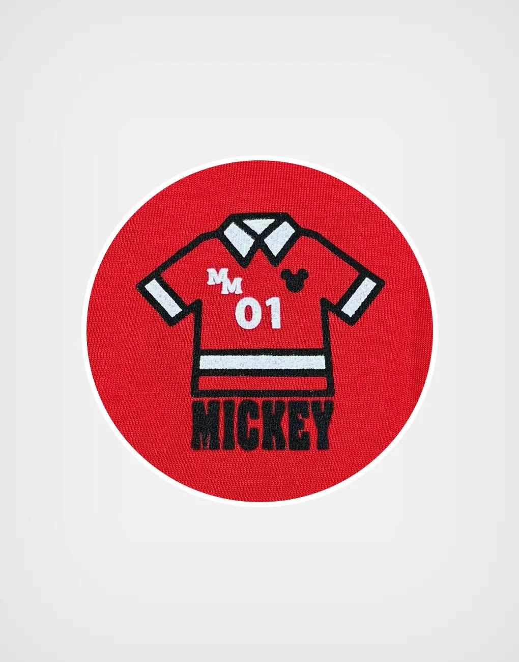 Polo Manga Larga Mickey Mouse Color Rojo Para Niños