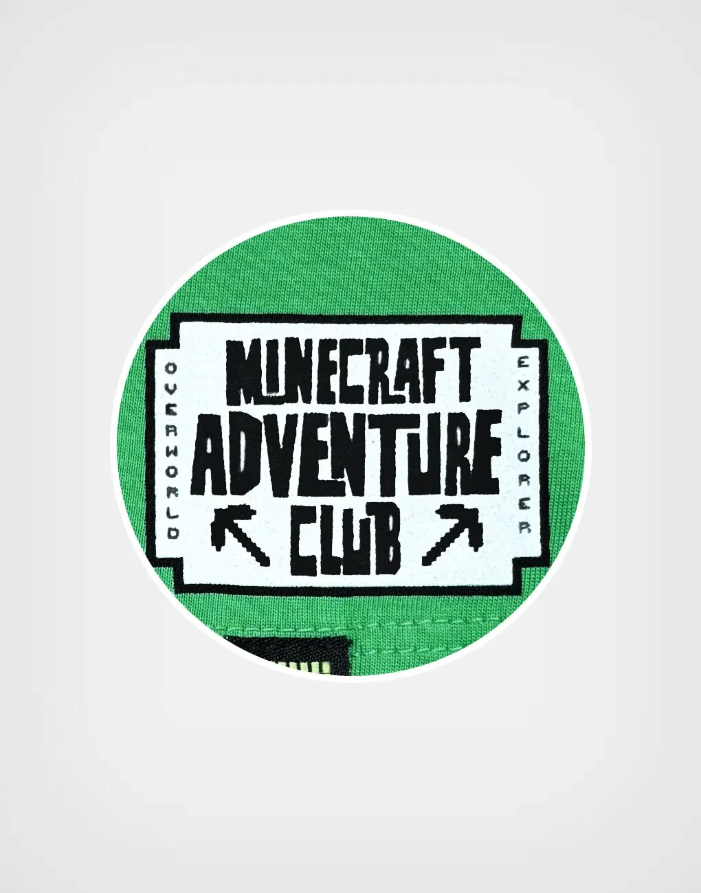 Polo Manga Larga Minecraft Creeper Color Verde + Negro para Niños
