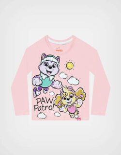 Polo Manga Larga Paw Patrol Skye Color Rosa Para Niñas