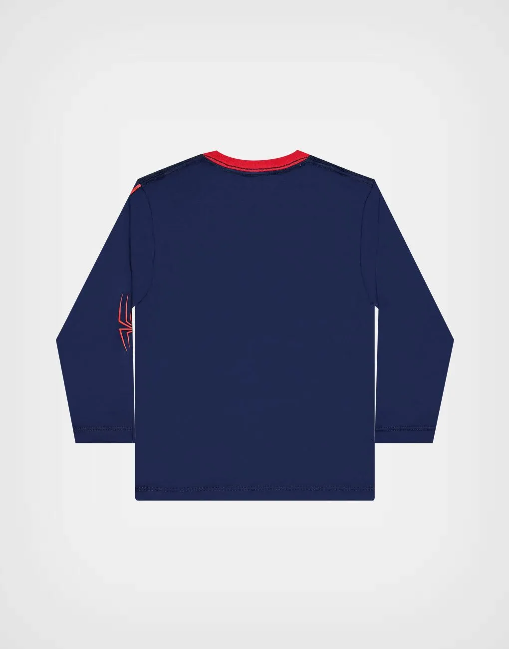 Polo Manga Larga Spider Man Color Azul Para Niños