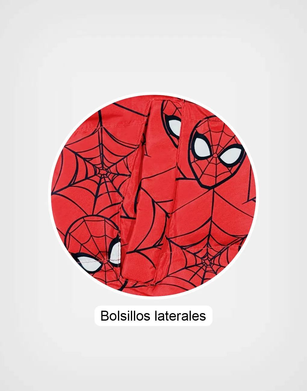 Chaleco Color Rojo Spiderman con Capucha
