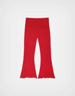 Legging Rib Minnie Mouse Color Rojo para Niñas