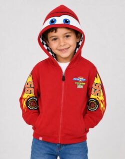 Casaca Cars Rayo McQueen Rojo Para Niños