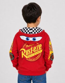 Casaca Cars Rayo McQueen Rojo Para Niños