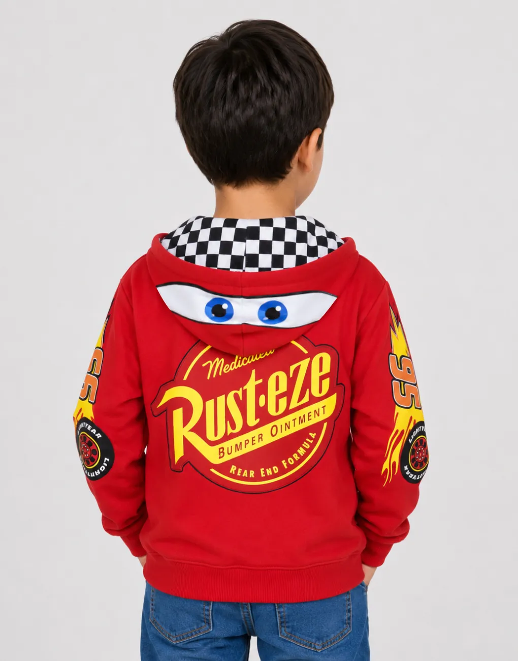 Casaca Cars Rayo McQueen Rojo Para Niños