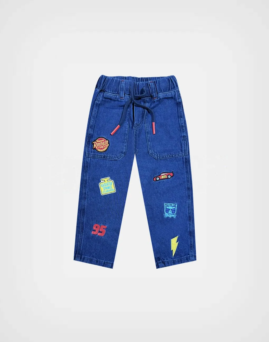 Pantalón Jean Cars Rayo McQueen Para Niños