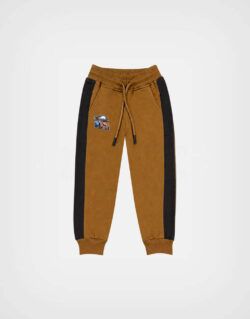 Pantalón Jogger Mate Cars Color Marrón Para Niños