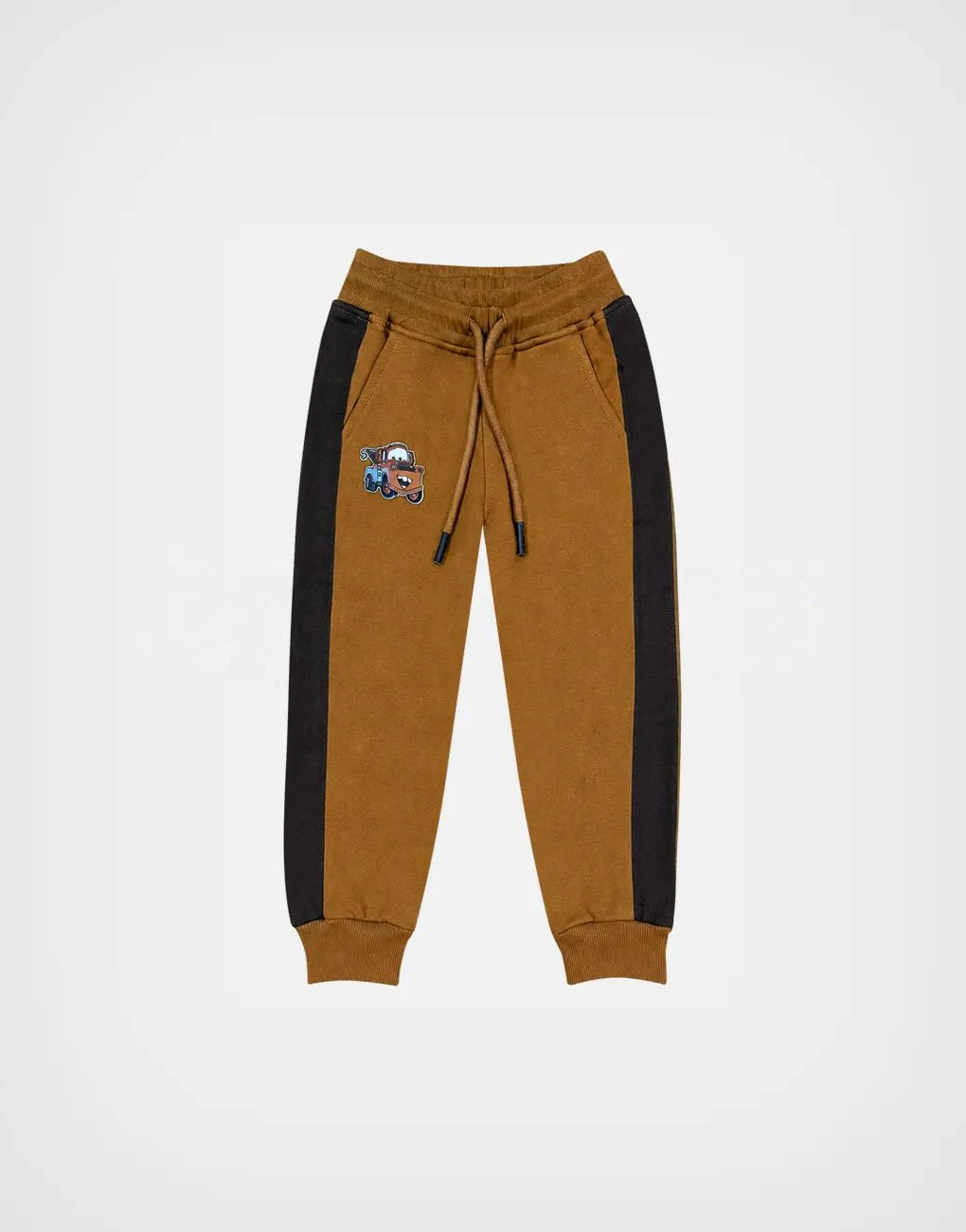 Pantalón Jogger Mate Cars Color Marrón Para Niños