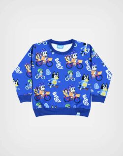 Polera Bluey Color Azul Para Niños