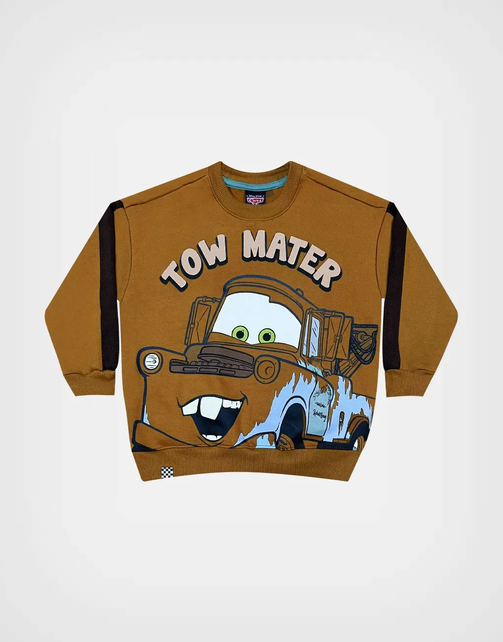 Polera Mate Cars Color Marrón Para Niños