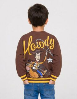 Polera Woody Toy Story Marrón Para Niños