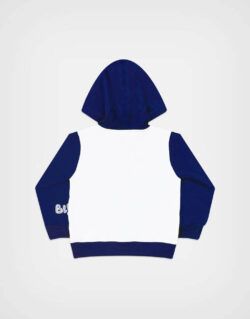 Polera con Capucha Bluey Color Marfil+ Azul Para Niños