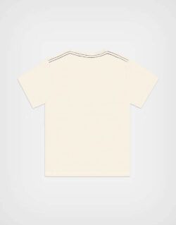 Polo Manga Corta Minecraft Creeper Color Crema Para Niños