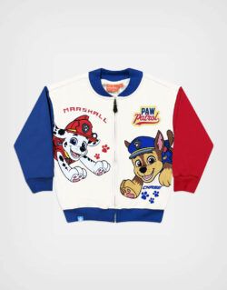 Casaca Bomber Paw Patrol Chase & Marshall Marfil Para Niños