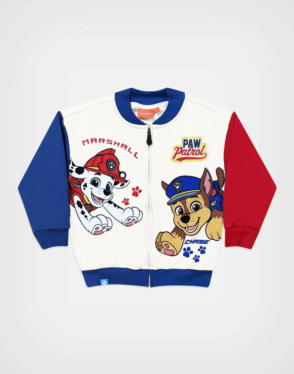 Casaca Bomber Paw Patrol Chase & Marshall Marfil Para Niños