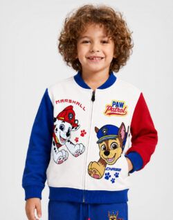 Casaca Bomber Paw Patrol Chase & Marshall Marfil Para Niños