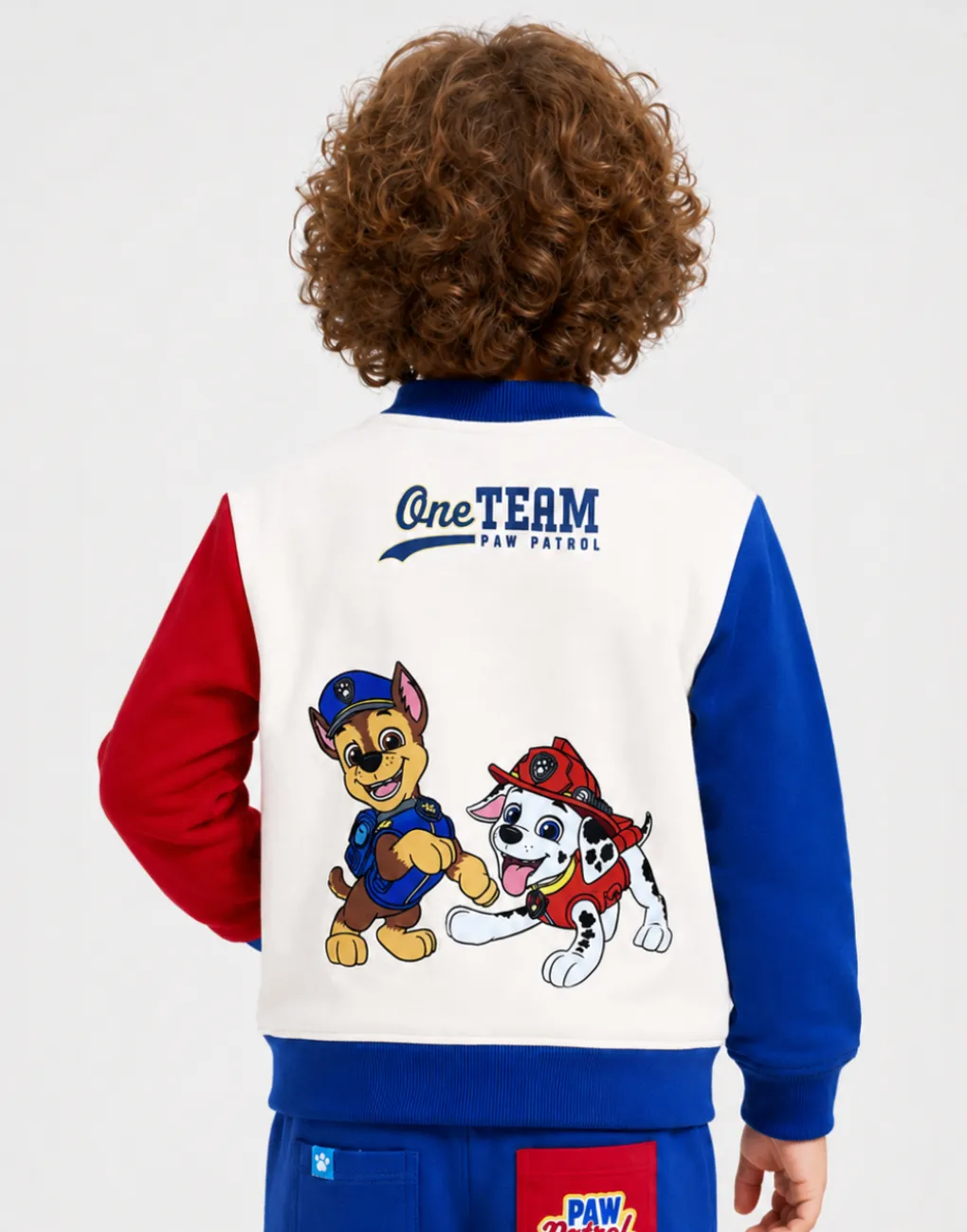 Casaca Bomber Paw Patrol Chase & Marshall Marfil Para Niños