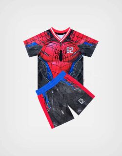 Conjunto Deportivo Spider Man Color Rojo + Azul Para Niños