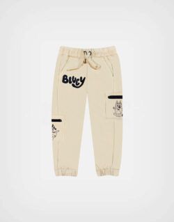 Pantalón Jogger Bluey Color Beige para Niños