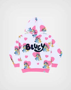 Polera Bluey Color Rosa Para Niñas