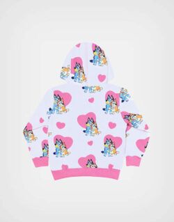 Polera Bluey Color Rosa Para Niñas