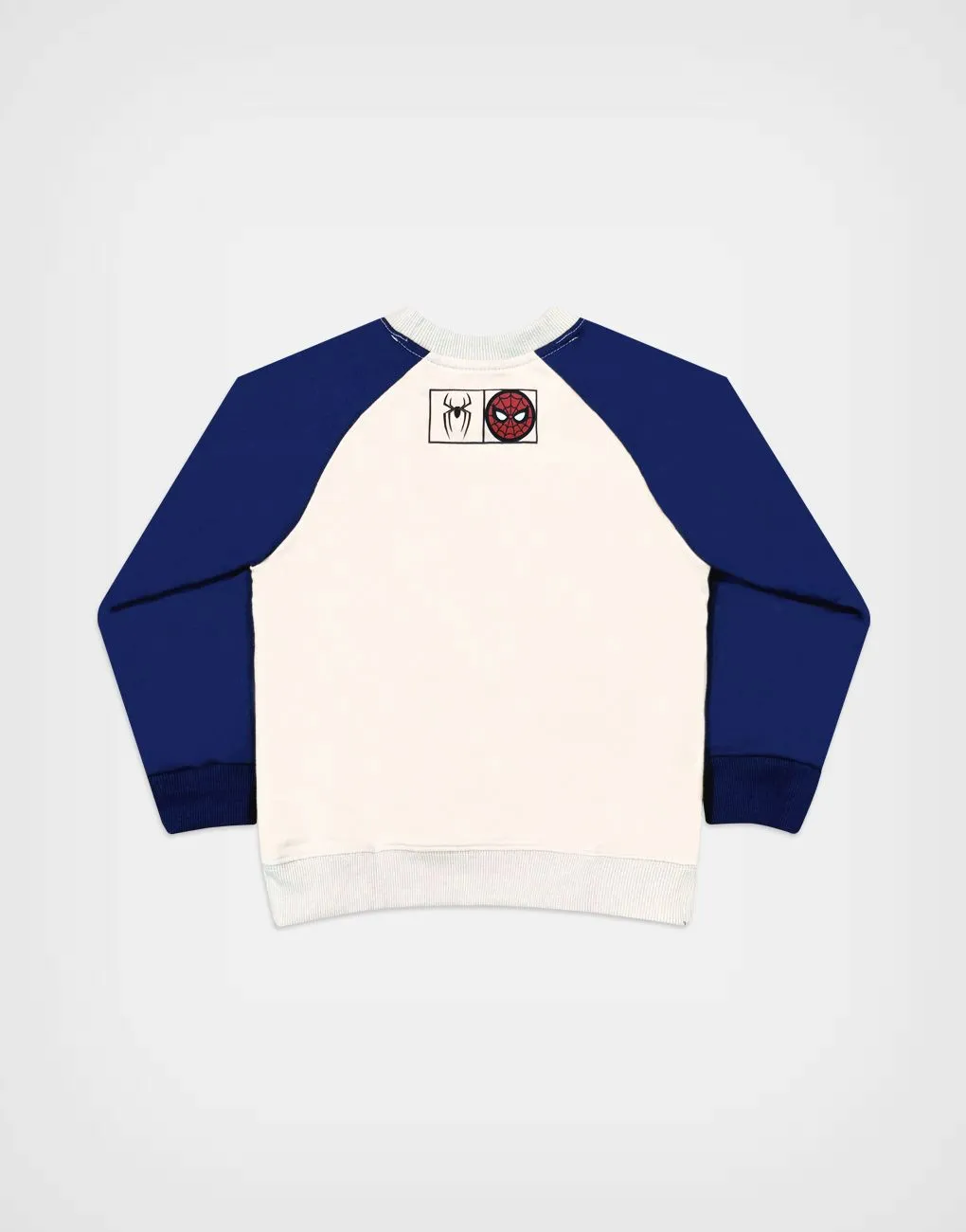 Polera Spider Man Color Azul + Beige Para Niños