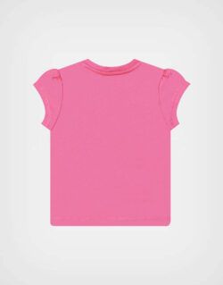 Polo Manga Corta Bluey Color Rosado Para Niñas