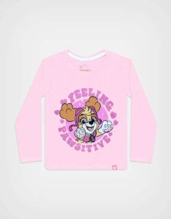 Polo Manga Larga Skye Paw Patrol Feeling Color Rosa Para Niñas