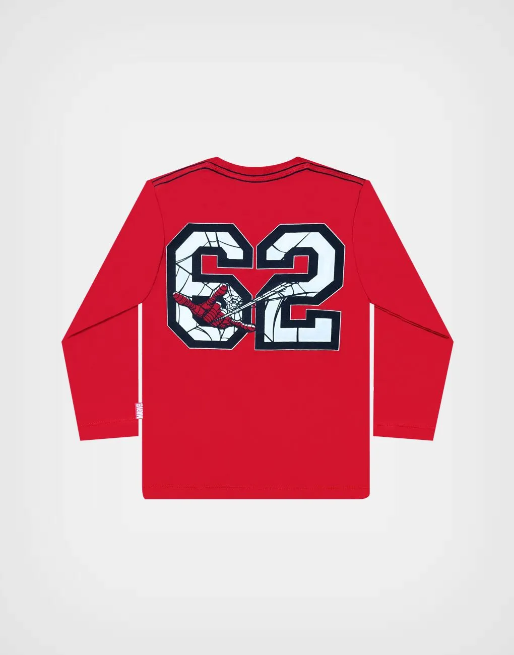 Polo Manga Larga Spider Man Marvel Color Rojo Para Niños