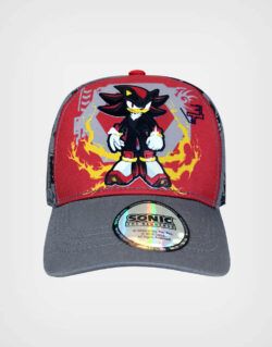 Gorra Sonic Shadow Color Roja y Gris Para Niños
