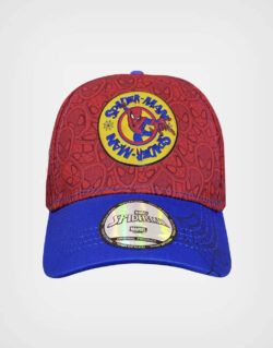 Gorra Spider Man Color Rojo + Azul Para Niños