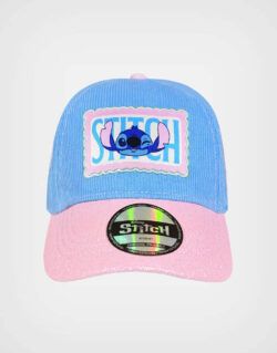 Gorra Stitch Color Azul + Rosa Para Niñas