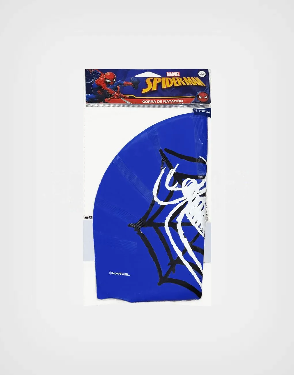 Gorro de Natación Spider Man Araña Color Azul Para Niños