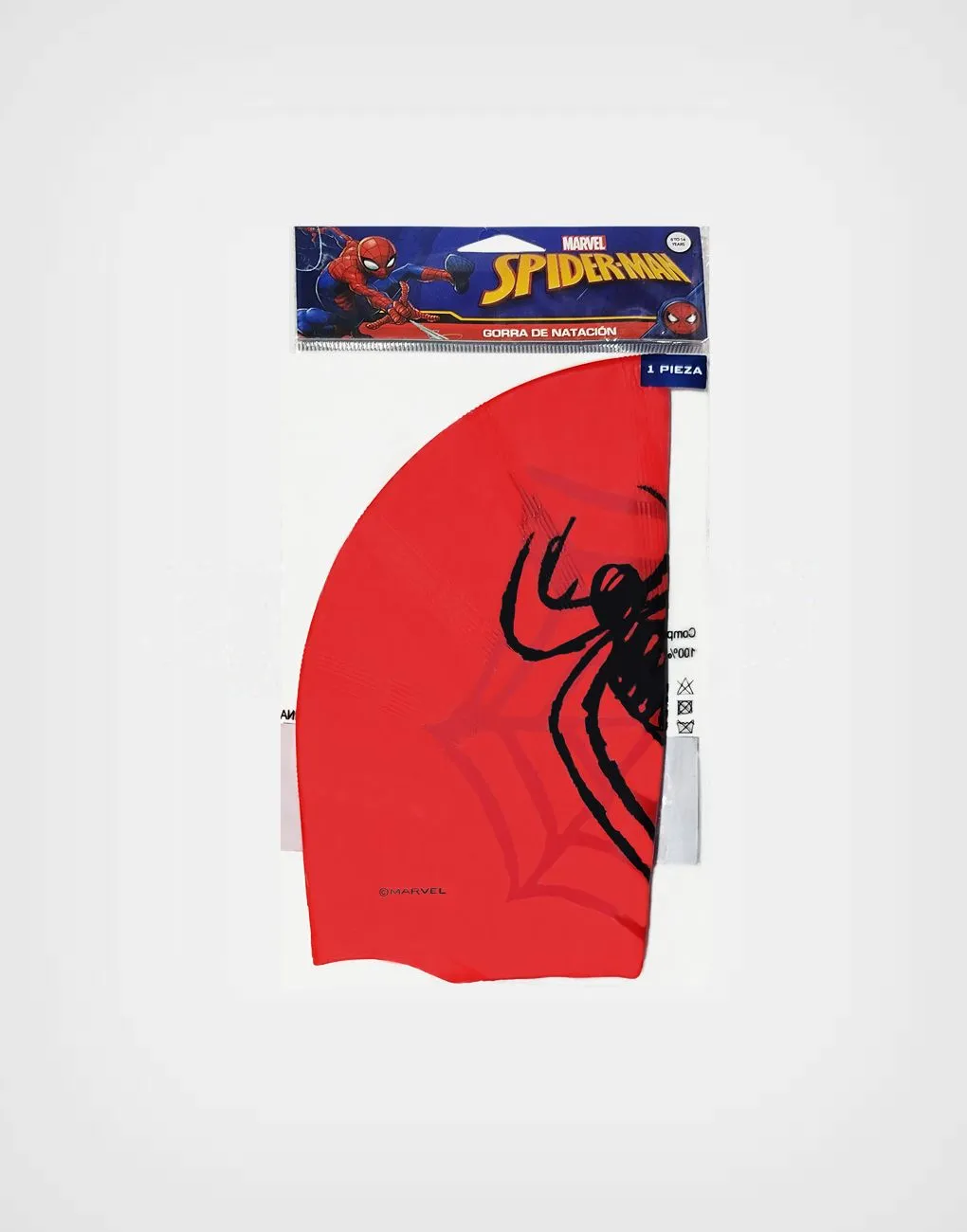 Gorro de Natación Spider Man Araña Color Roja Para Niños
