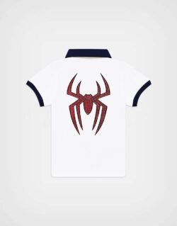Polo Camisero Spider Man Color Blanco Para Niños